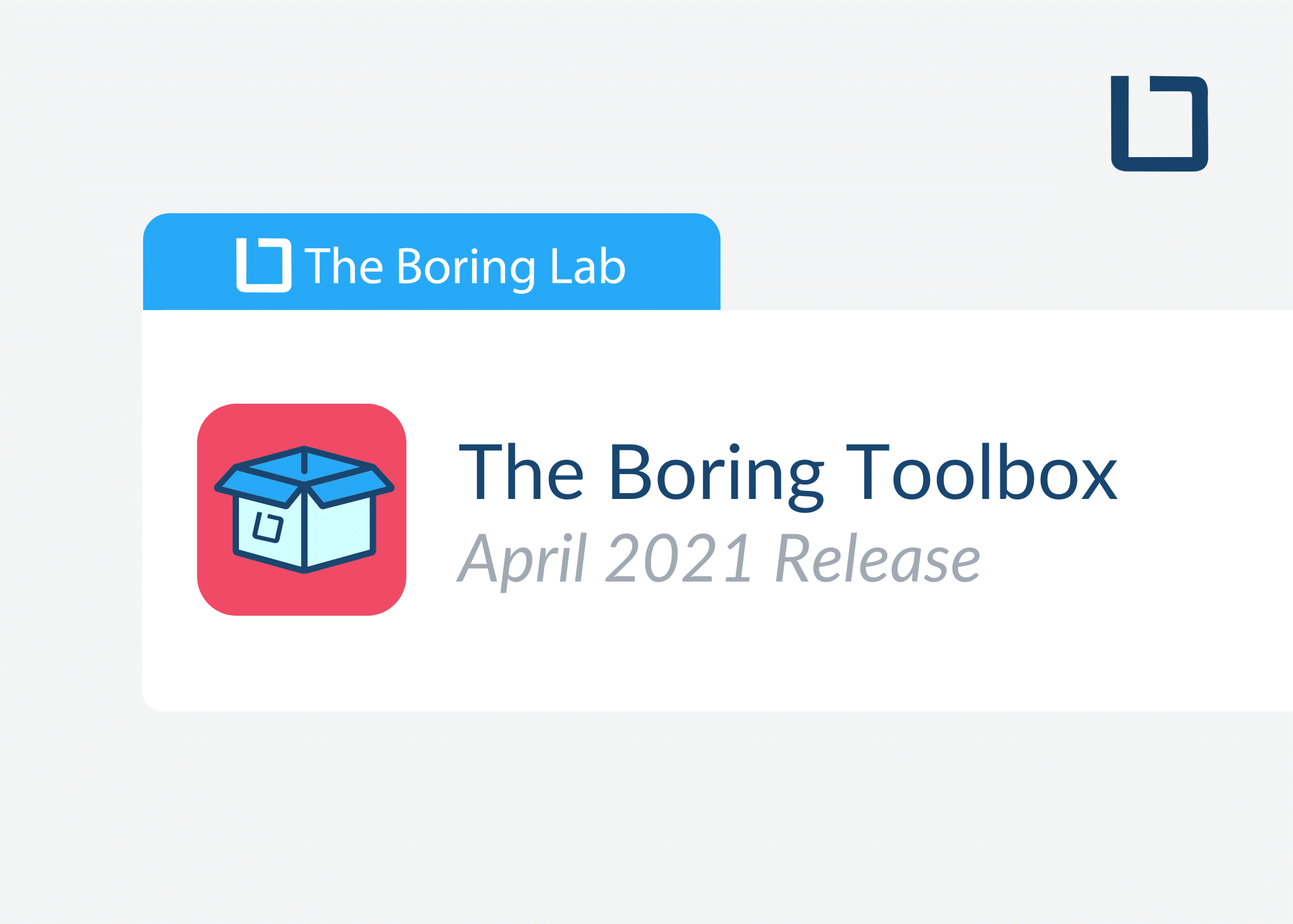 Boring Toolbox April 2021 Release