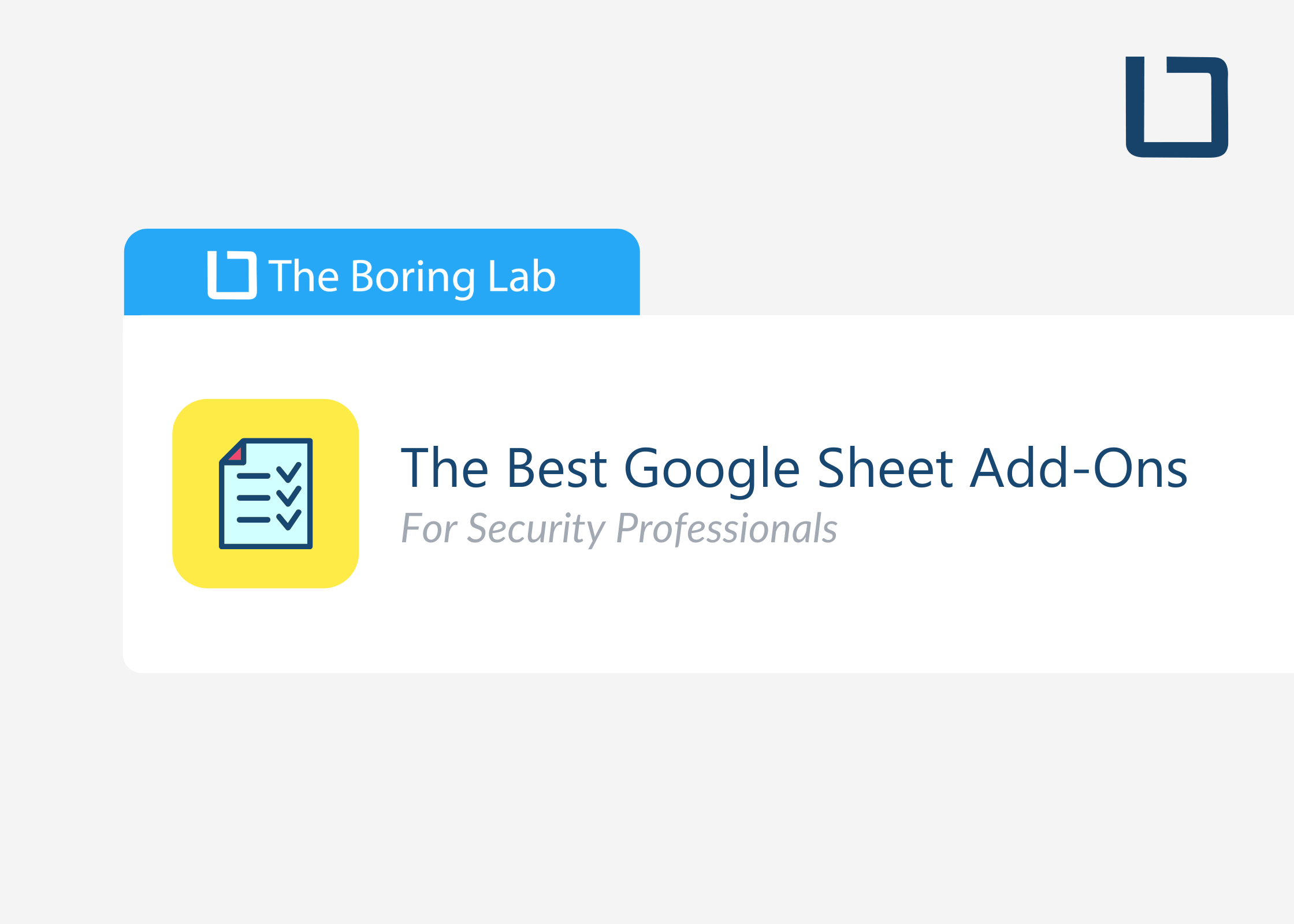 The 7 Best Google Sheet Add-Ons for Security Professionals