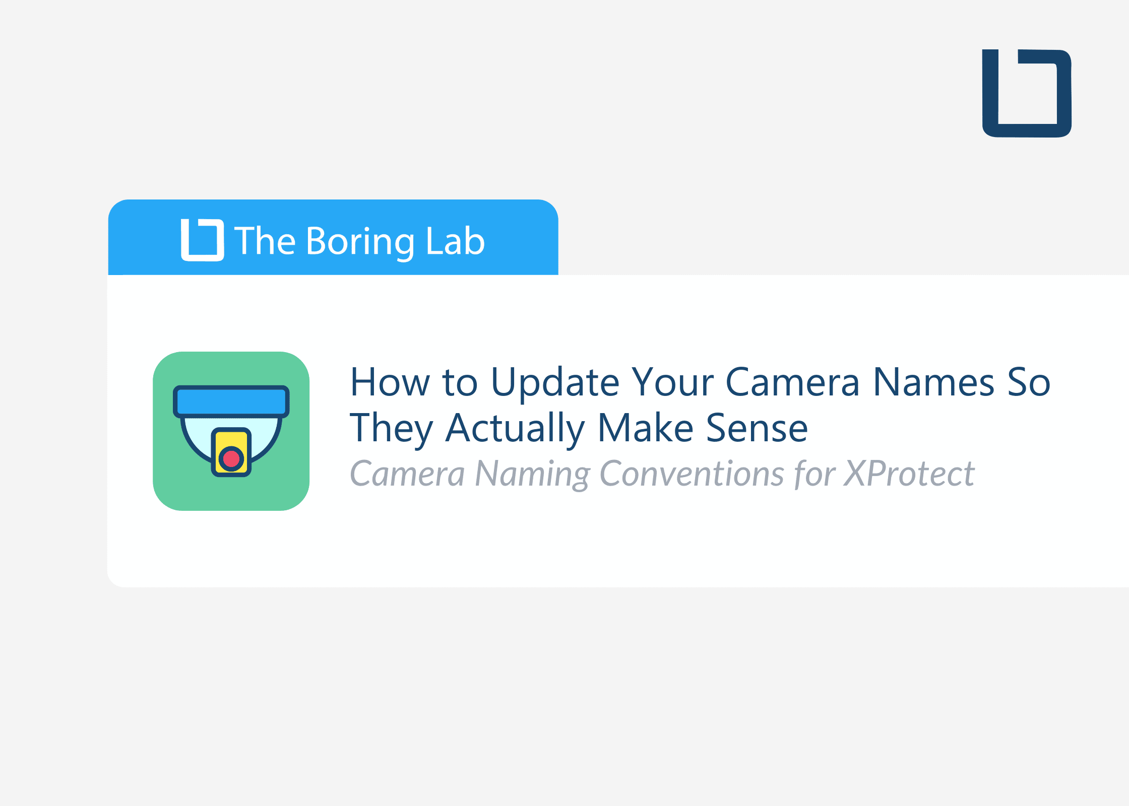 How to Update Your Camera Names So They Actually Make Sense