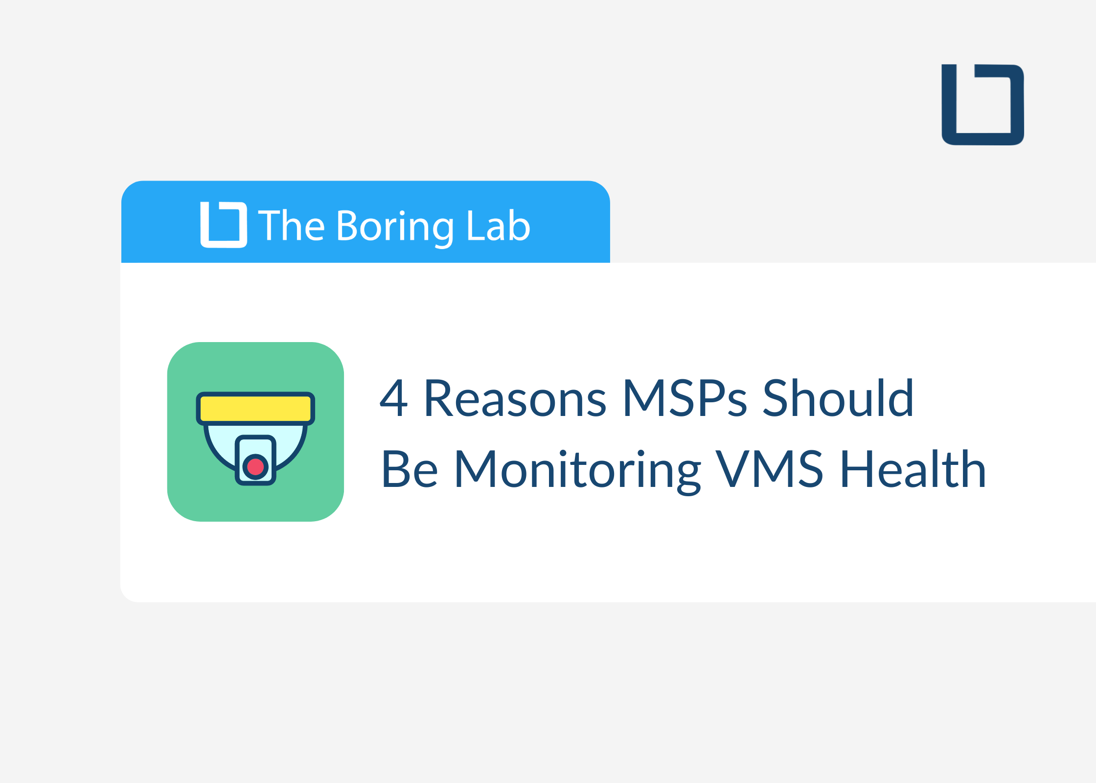 Why managed service providers should start monitoring VMS health