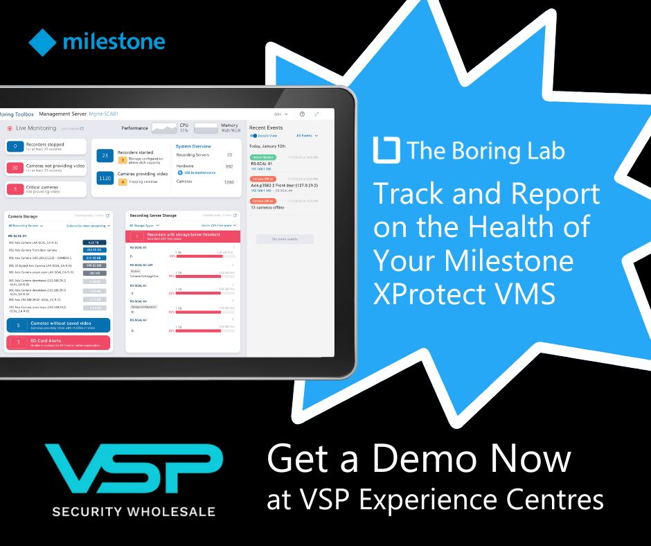 The Boring Lab and VSP Team Up to Bring Australian Milestone XProtect Users the Ultimate Surveillance Management Tool
